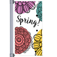 Spring Bloom Street Pole Banner