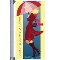 Spring Fashion Street Pole Banner