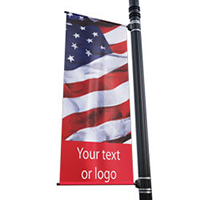 Stars & Stripes Street Pole Banner