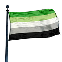 Aromantic Pride Flag, DFLAG35ARO