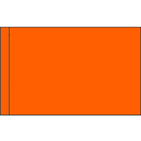 Color Flag with Pole Hem: International Orange