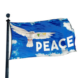Peace Dove Flag (3 ft x 5 ft)| FlagandBanner.com