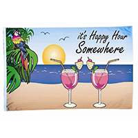Happy Hour Somewhere Flag, DFLAG718