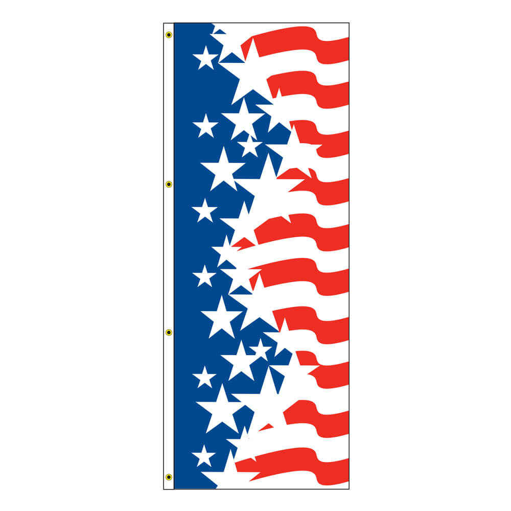 Americana Burst Drape Flag,DFLAGAF4F