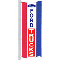 Ford Trucks Dealer Single Sided Drape Banner, DFLAGD38Q