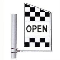Checkered Open Crazy Flag