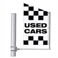 Checkered Used Cars Crazy Flag