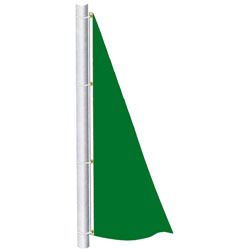 Bright Green Color Spinnaker Flag, DFLAGNPS38BRG