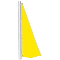 Daffodil Yellow Color Spinnaker Flag, DFLAGNPS38DF