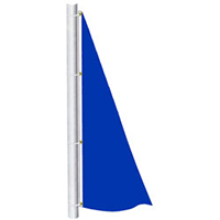 Royal Blue Color Spinnaker Flag, DFLAGNPS38I