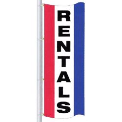Rentals Drape Flag | FlagandBanner.com