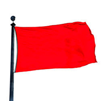Color Flag: Bright Red