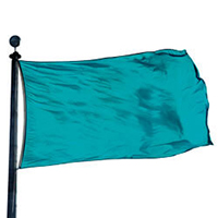 Turquoise Color Flag, DFLAGNY1218DD