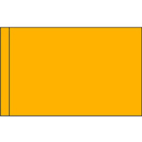 Color Flag with Pole Hem: Spanish Yellow