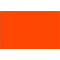 Color Flag: Orange with Pole Hem
