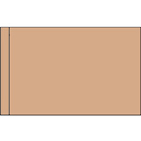 Color Flag with Pole Hem: Light Tan