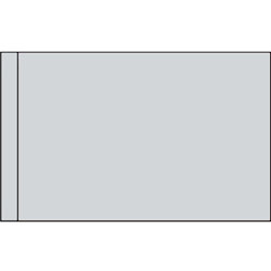 Color Flag with Pole Hem: Silver, FBPP0000010036