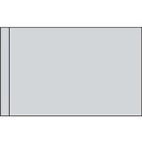 Color Flag with Pole Hem: Silver