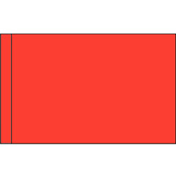Color Flag with Pole Hem: Warm Red, FBPP0000010045