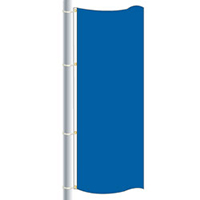 Nylon Bell Blue Drape Flag