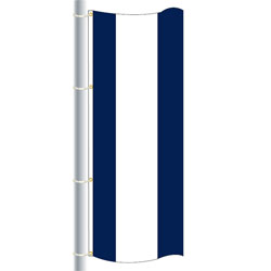 Nylon Og Blue-White-Og Blue Triple Stripe Drape Flag, FBPP0000012595