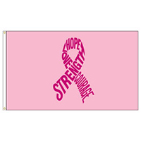 Pink Ribbon Flag, DFLAGPINK35