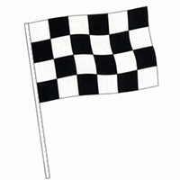 End of Race Checkered Antenna Flag, DFLAGRSC24