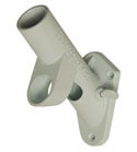 White Cast Iron 2-Way Flagpole Bracket Fits 1 in Diameter Poles, EE03001