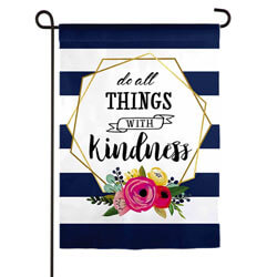 Kindness Suede Garden Banner, EE14S9796G