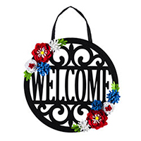 Americana Welcome Door Hanger, EE2DHF1588