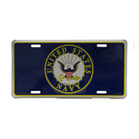 Navy License Plate