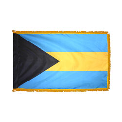 Bahamas Fringed Flag with Pole Hem, FBPP0000009656