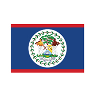 Belize Flag with Pole Hem, FBELI46PH
