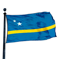 Curacao Economy Polyester Flag (2 ft. x 3 ft.), FCURA23P