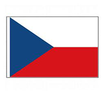 Czech Republic Flag with Pole Hem