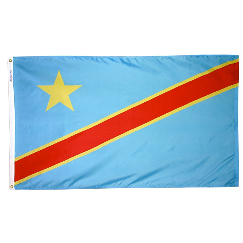 Democratic Republic of Congo Economy Polyester Flag (3 ft. x 5 ft.), FDEMR35P