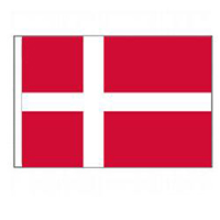 Denmark Flag with Pole Hem