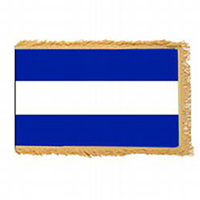 El Salvador Fringed Flag with pole hem