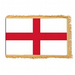 St. George Cross of England Fringed Flag with Pole Hem, FENGL35PHF