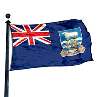 Falkland Islands (Isles Malvinas) Nylon Flag (3 ft. x 5 ft.), FFALK35