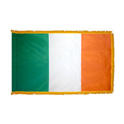 Ireland Fringed Flag with Pole Hem, FBPP0000010764