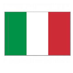 Italy Flag With Pole Hem, FITAL46PH