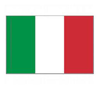 Italy Flag With Pole Hem, FITAL46PH