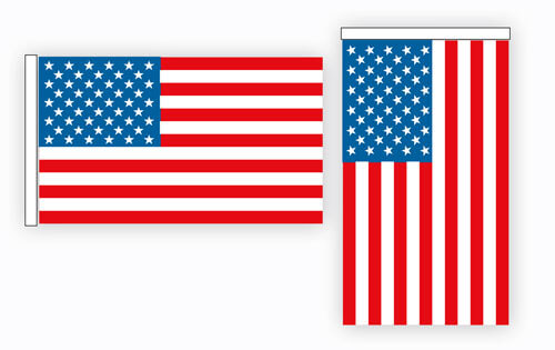 horizontal american flag