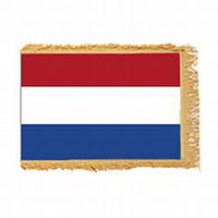 Netherlands Fringed Flag with Pole Hem