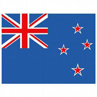 New Zealand Flag with Pole Hem, FNEWZ46PH