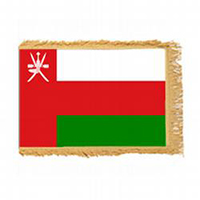 Sultanate of Oman Fringed Flag with Pole Hem