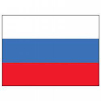 Russia Flag with Pole Hem, FRUSS46PH