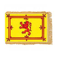 Scottish Royal Standard (Rampant Lion) Fringed Flag with Pole Hem