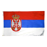 Republic of Serbia National Economy Polyester Flag (3 ft. x 5 ft.), FSERB35P